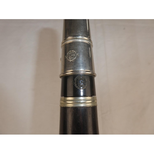 147 - A vintage cased Henry Selmer, Paris Sterling Clarinet.