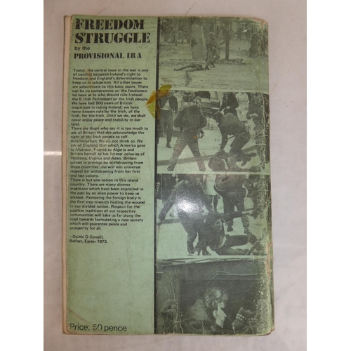 93 - A rare book, 'Freedom Struggle', by the Provisional IRA, including a Court Exhibit Label for this bo... 