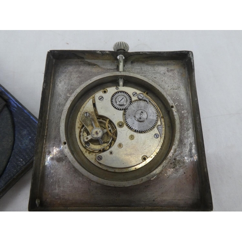 168 - An antique 'Lever' pocket watch in a Sterling Silver presentation case, inscribed -  '2 Lieut C.V. D... 