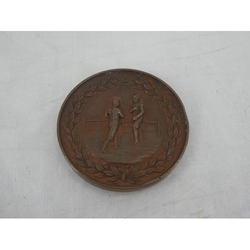 169 - A stunning antique Royal Irish Constabulary boxing medal, inscribed 'R.I.C. Tournament 1911'.