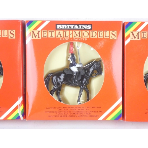 180 - Three boxed Britains hand painted metal models of 7231 Royal Horseguard Mounted.