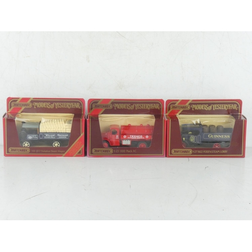 193 - Three boxed Models of Yesteryears model vehicles Y-8 1917 Yorkshire Steam Wagon, Y-27 1922 Foden Ste... 