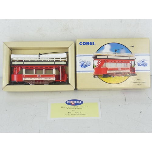 196 - A boxed Corgi 97266 Double Deck Tram 'Paisley'.