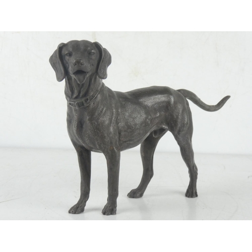 206 - A stunning Spelter dog figure.