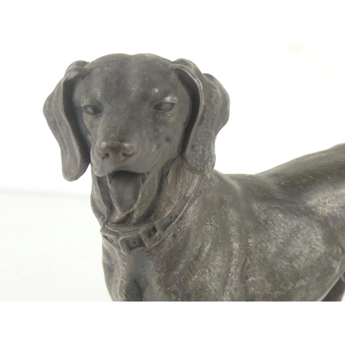 206 - A stunning Spelter dog figure.