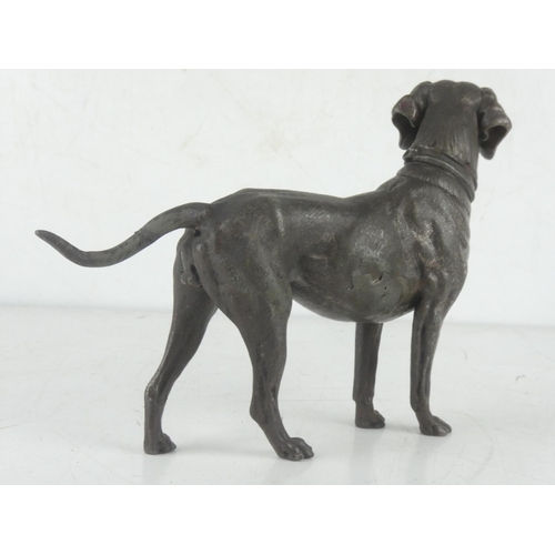 206 - A stunning Spelter dog figure.