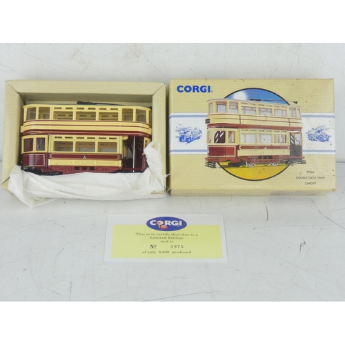 236 - A boxed Corgi Public Transport 97264 Double Deck Tram Cardiff.