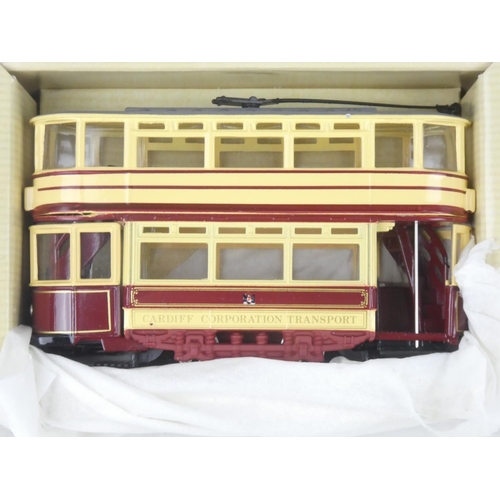 236 - A boxed Corgi Public Transport 97264 Double Deck Tram Cardiff.