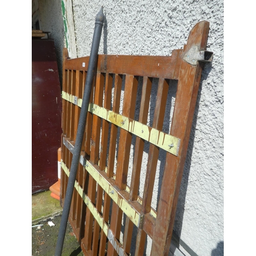 603 - A large wooden gate, measuring 56