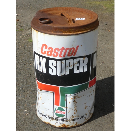 613 - A Castrol AX Super oil can.