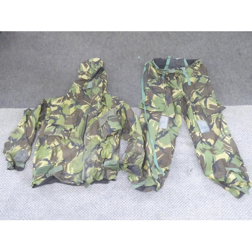 36 - A camouflage jacket and trousers.