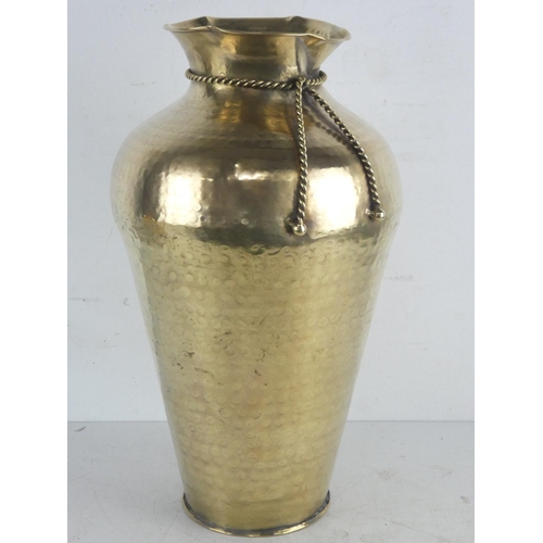 57 - A large brass vase. Approx. 40cm tall.