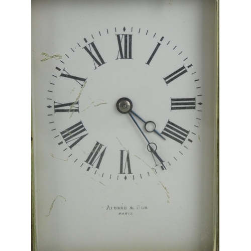 77 - An antique Paris carriage clock.