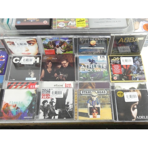 91 - A lot of assorted music cd's to include Adele, Bruce Springsteen, ABBA and more.