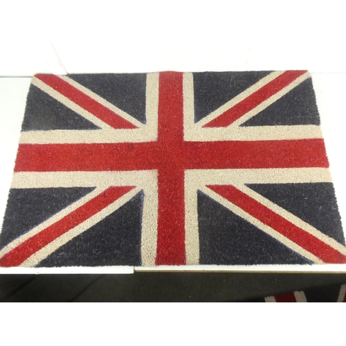 94 - Four large Union Jack door mats.