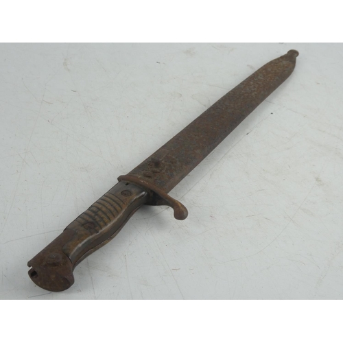 95 - An antique J H Becker, Solingen bayonet and sheath.