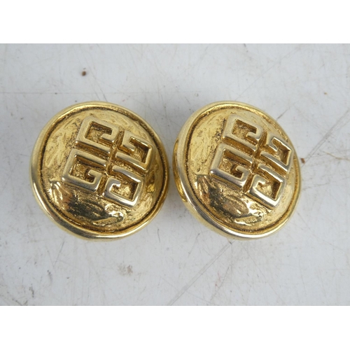 101 - A pair of Givenchy designer earrings.