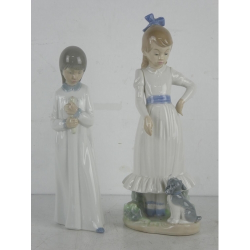 111 - Two Nao Lladro figures.