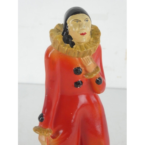 117 - A stunning vintage figure of a clown, number 930 signed to base. Approx. 22cm tall.