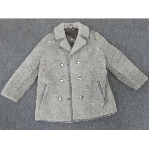 145 - A vintage Sheepskin style coat. Medium size.