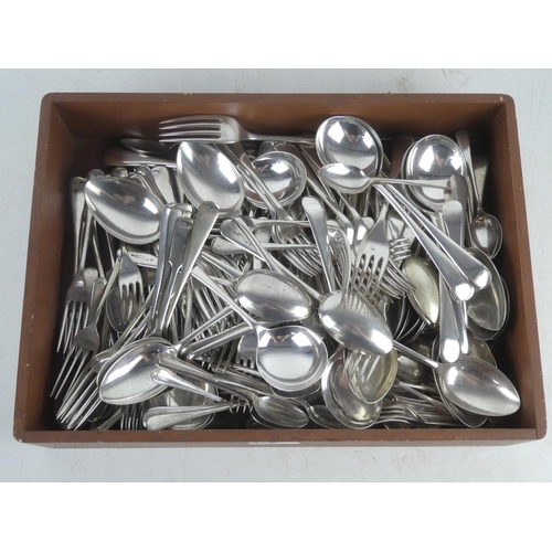 165 - A large lot of assorted silver plated and EPNS cutlery.