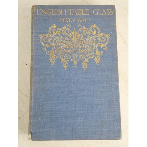 181 - An antique book 'English Table Glass' by Percy Bate.