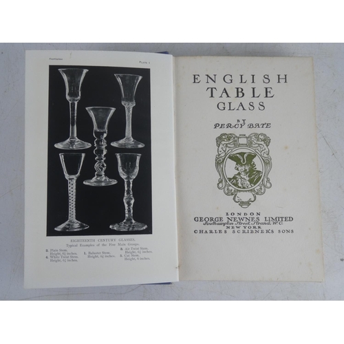 181 - An antique book 'English Table Glass' by Percy Bate.