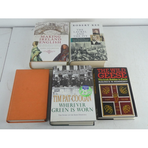 198 - Five Irish themed books - 'Marking Ireland English' by Jane Ohlmeyer, 'Wherever Green is Worn' by Ti... 