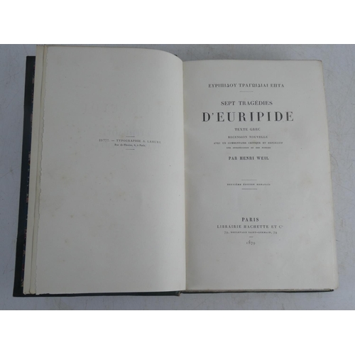 199 - A French book 'Sept Tragedies D'Euripide'.