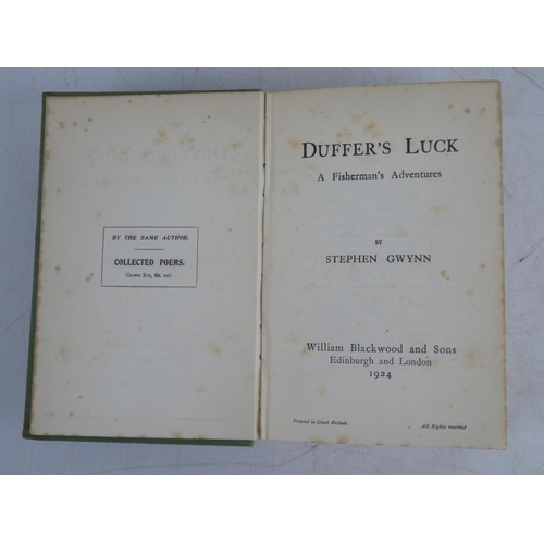 206 - A vintage book 'Duffer's Luck' by Stephen Gwynn.