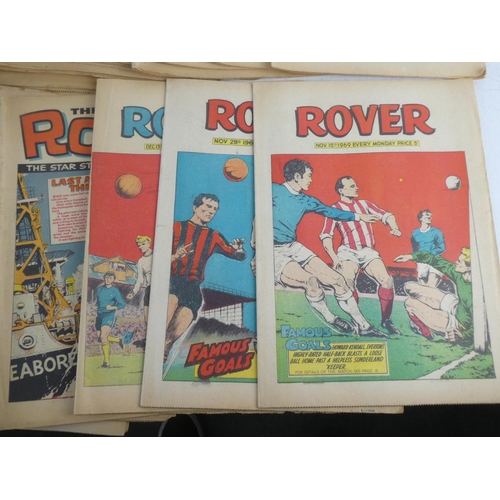 211 - A large lot of vintage 'The Rover' comics.