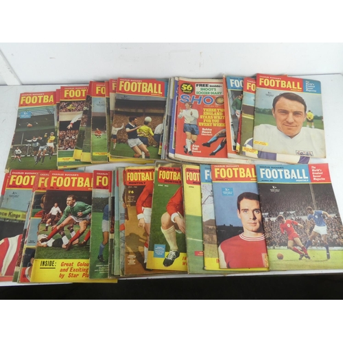 212 - A large lot of vintage 'The Football' magazines.