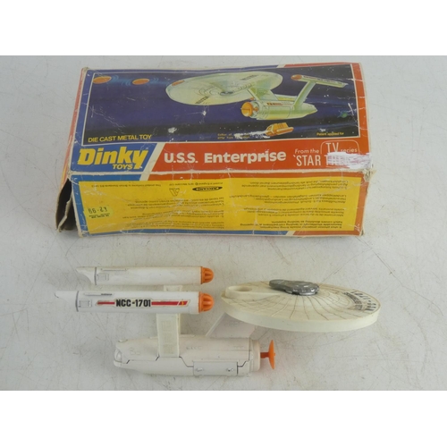 228 - A vintage boxed Dinky U.S.S. Enterprise cast metal toy.