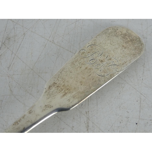 237 - An antique Dublin Silver ladle by marker Richard Sawyer dated 1813.