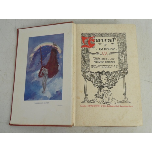 245 - A vintage book 'Faust Goethe' with illustrations by Willy Pogany.