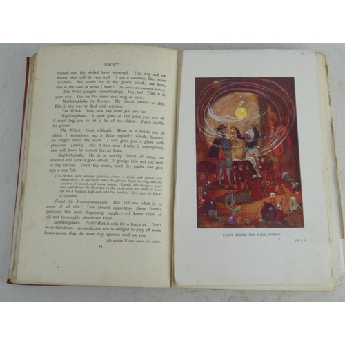 245 - A vintage book 'Faust Goethe' with illustrations by Willy Pogany.