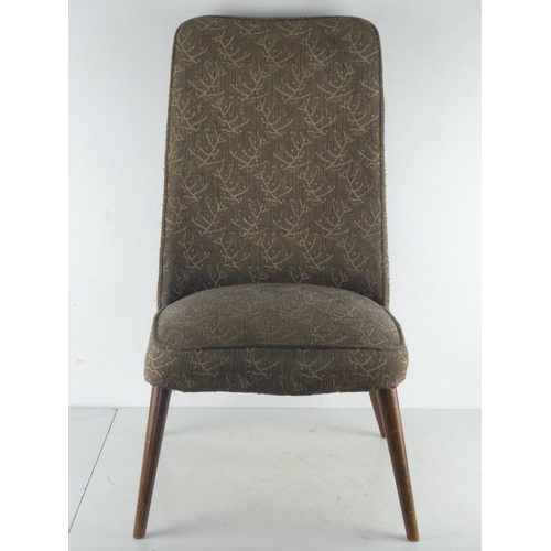 254 - A vintage upholstered bedroom chair.