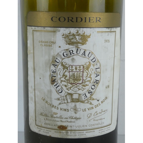 297 - A large 1978 Cordier wine bottle.