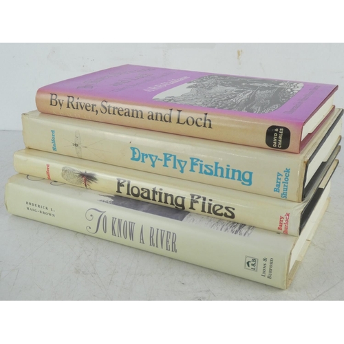 358 - Four fishing interest books to include By River, Stream and Loch by ARB Haldane, To Know a River by ... 