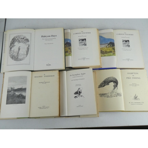 361 - Six fishing interest books to include Hampton on Pike Fishing', 'An Incompleat Angler', 'A Holiday F... 