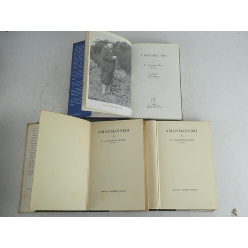 378 - Three 'A Man May Fish' books by T C Kingsmill Moore and copies of correspondence between T C Kingsmi... 