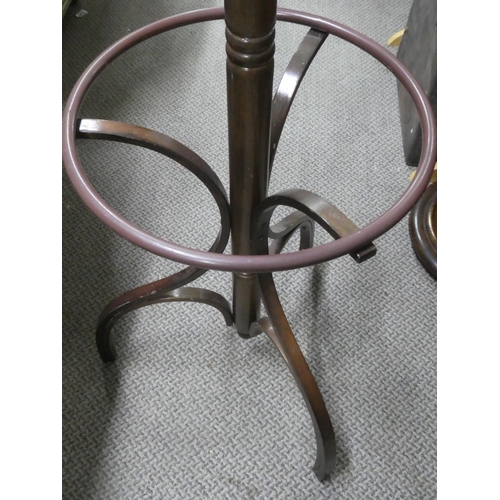 504 - A Bentwood style hat and coat stand.