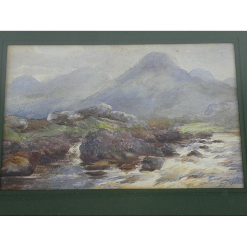 517 - A framed watercolour 'Diamond Mountain, Near Kylemore, Co Galway' signed.