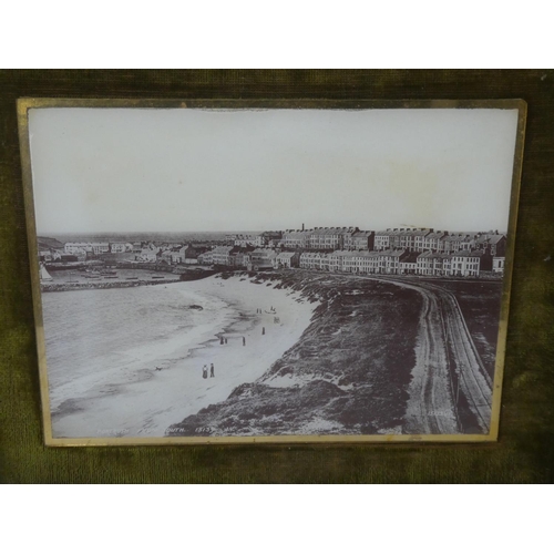 531 - A pair of antique pictures of the Giants Causeway and Portrush (a/f).