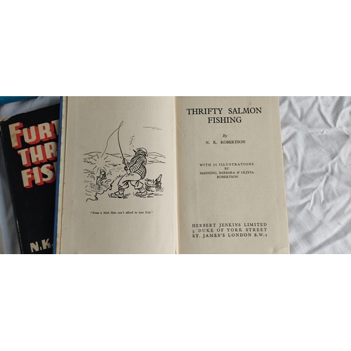 405 - Three fishing interest books by the author Herbert Jenkins and three others to include 'Reflections ... 