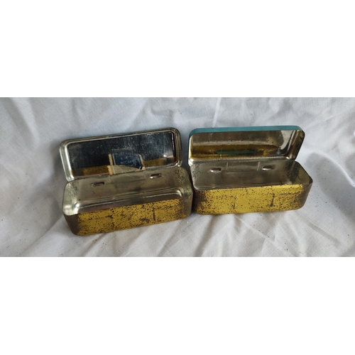 467 - Two vintage KLG tin boxes.