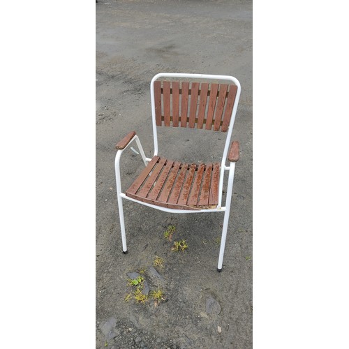 16 - A set of 1960's teak chairs by B.K.S. of Denmark, along with a similar table.