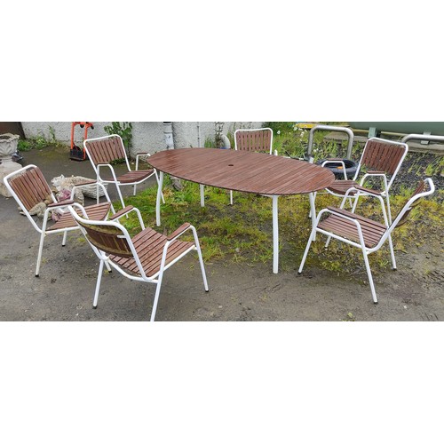 16 - A set of 1960's teak chairs by B.K.S. of Denmark, along with a similar table.