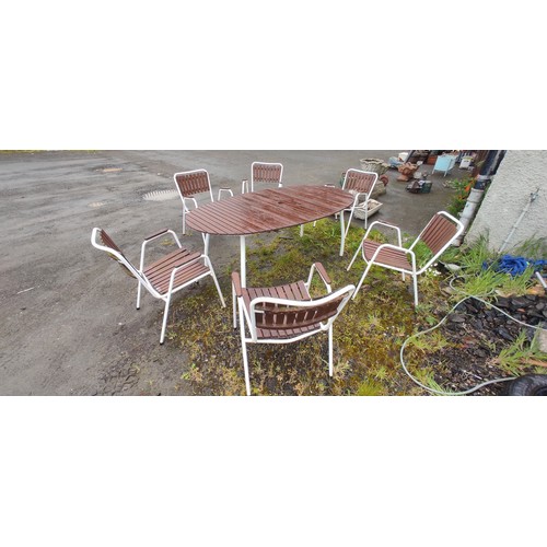 16 - A set of 1960's teak chairs by B.K.S. of Denmark, along with a similar table.