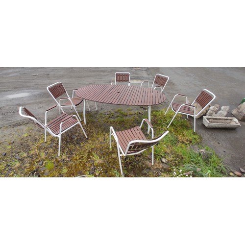 16 - A set of 1960's teak chairs by B.K.S. of Denmark, along with a similar table.